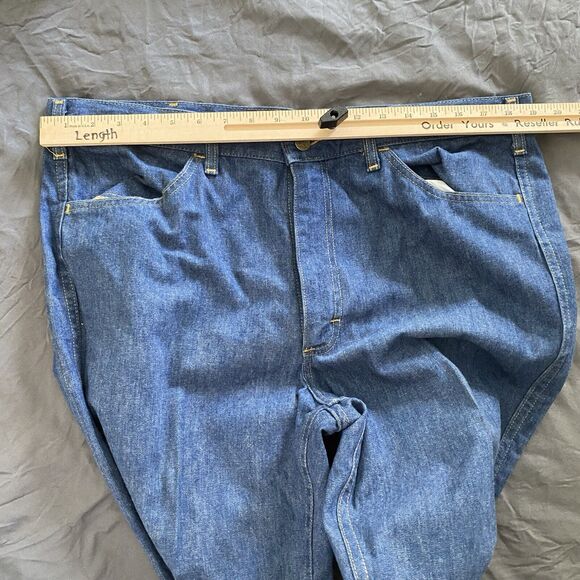 Vintage 70s Lee Jeans Mens Union Tag Straight Leg 36x28 Medium Wash - Picture 10 of 10